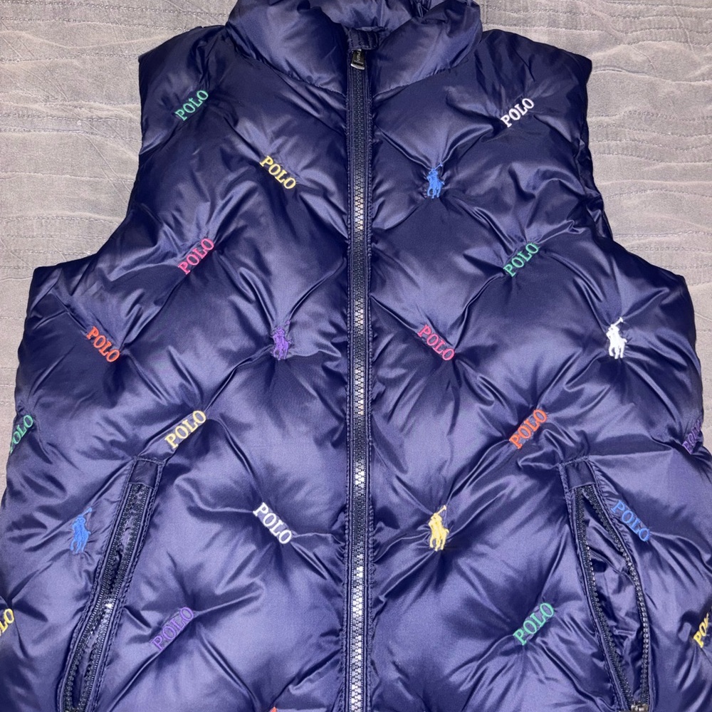 Polo by Ralph Lauren Kids Puffer Jacket - Navy with Multicolor Accents